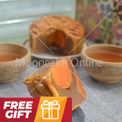 榴莲飄香 Durian Lotus Paste Mooncake with 1 Yolk [4 pieces] [FREE Gift]